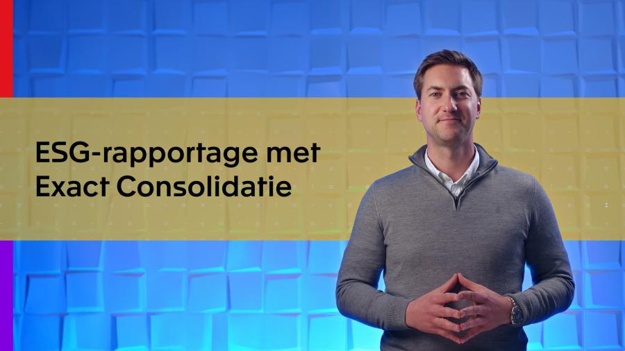 Naast financiële ook ESG-rapportage met Exact Consolidatie