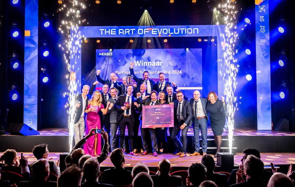 Exact viert 40 jaar samenwerking met partners: AB triomfeert als grote winnaar 