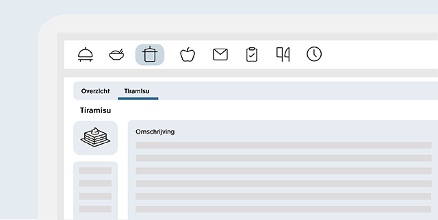 Digitaal keukenscherm